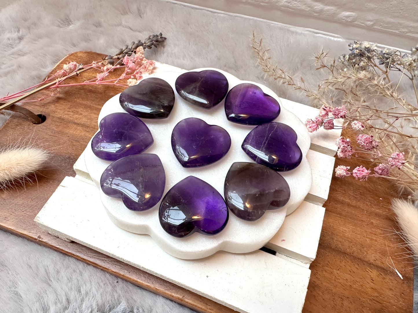 Mini Amethyst Crystal Heart