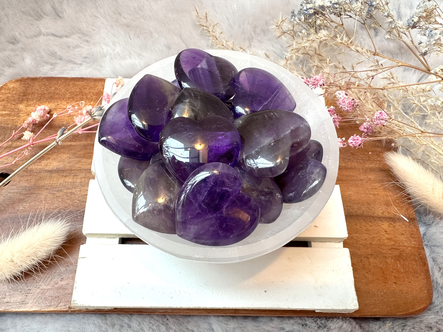 Mini Amethyst Crystal Heart