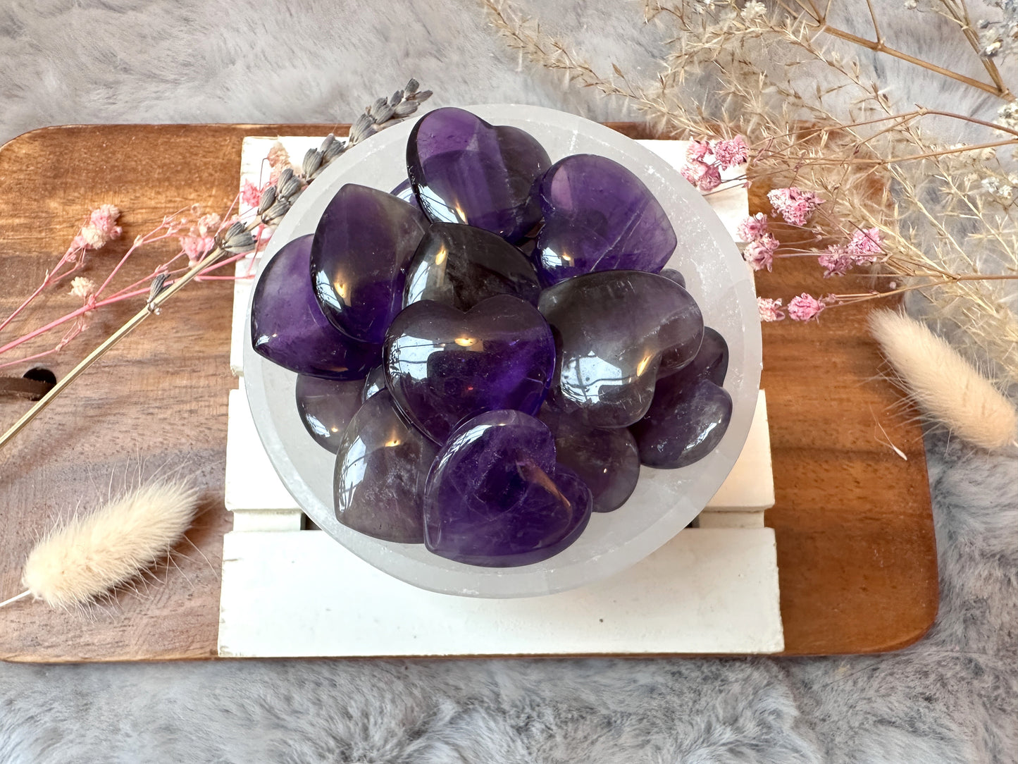 Mini Amethyst Crystal Heart
