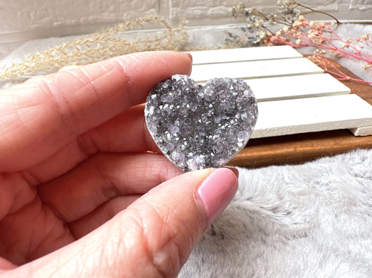 Mini Amethyst Heart Cluster