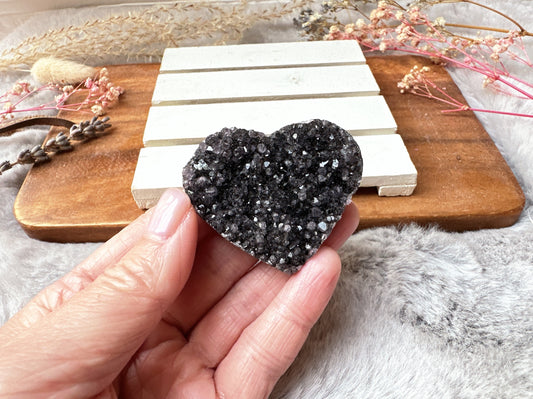 Small Amethyst Heart Cluster