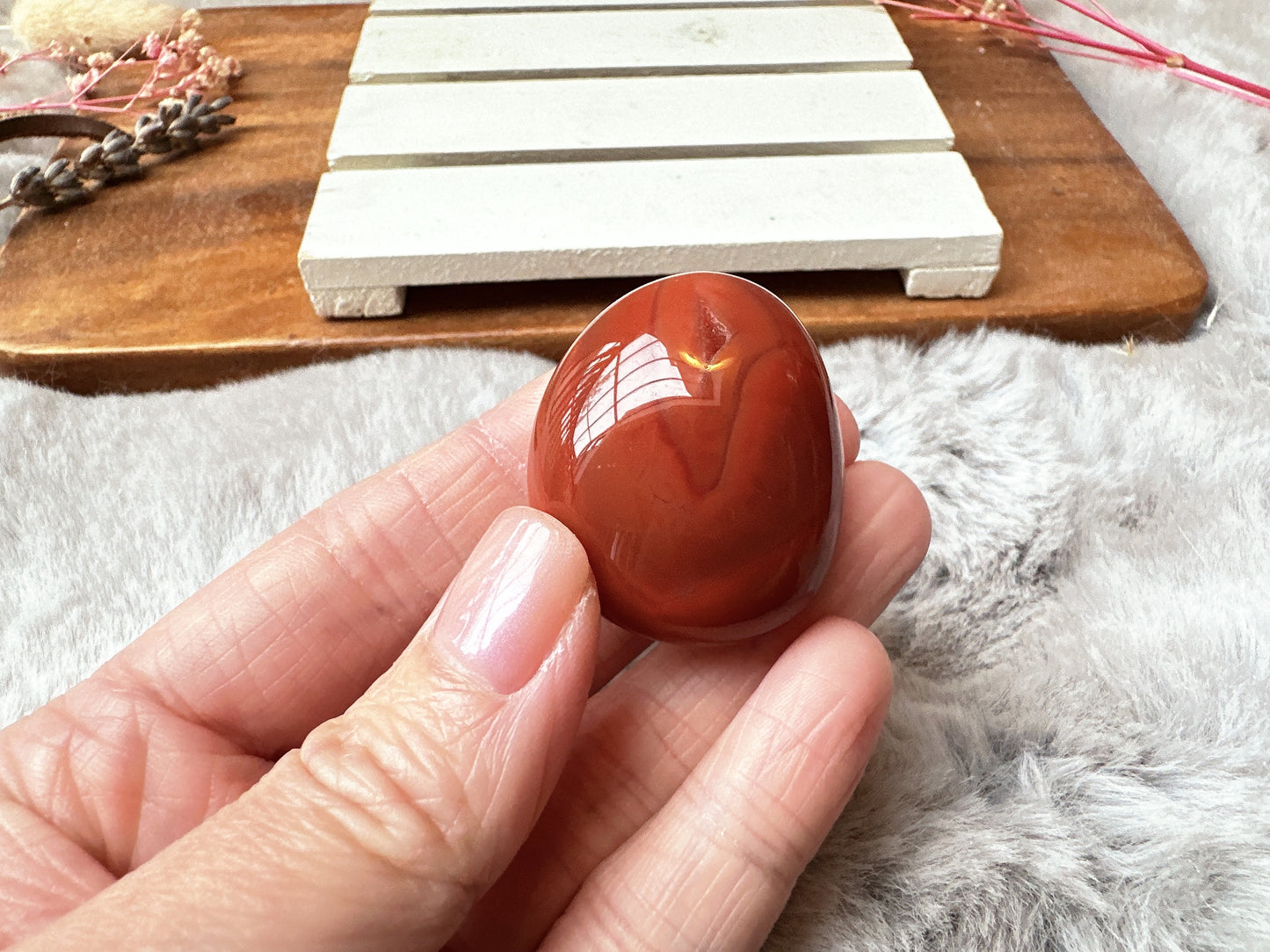 Banded Carnelian Tumble