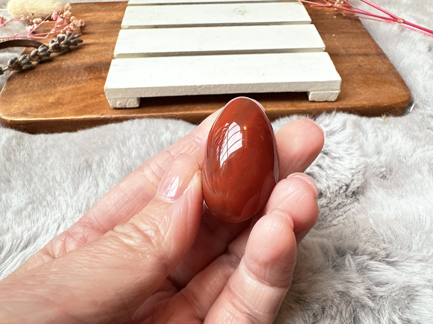 Banded Carnelian Tumble