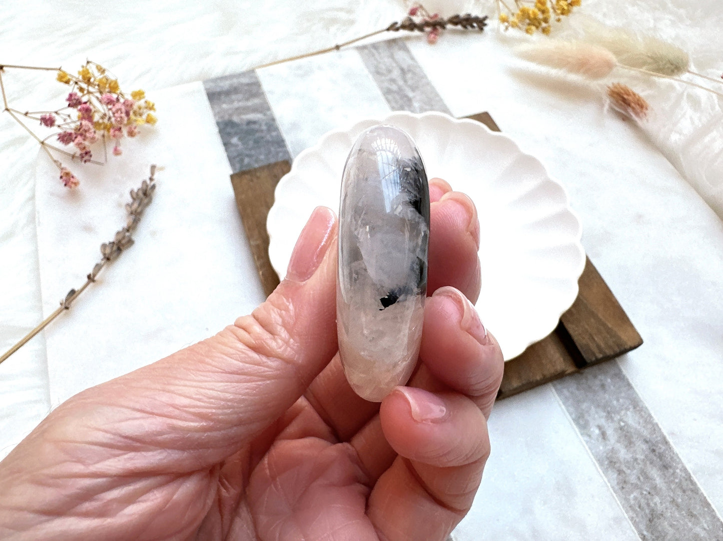 Small Black Agate Heart
