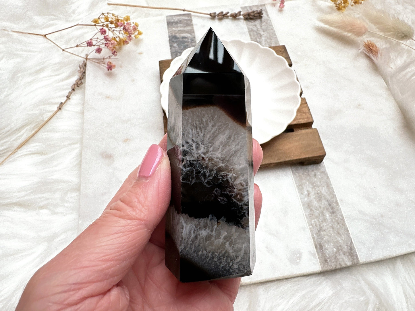 Black Agate Tower Obelisk