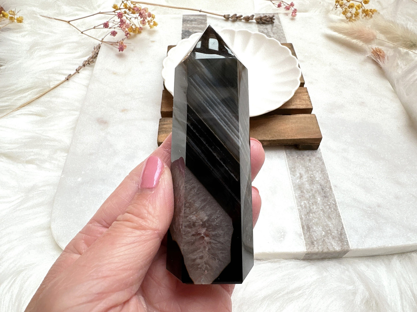 Black Agate Tower Obelisk