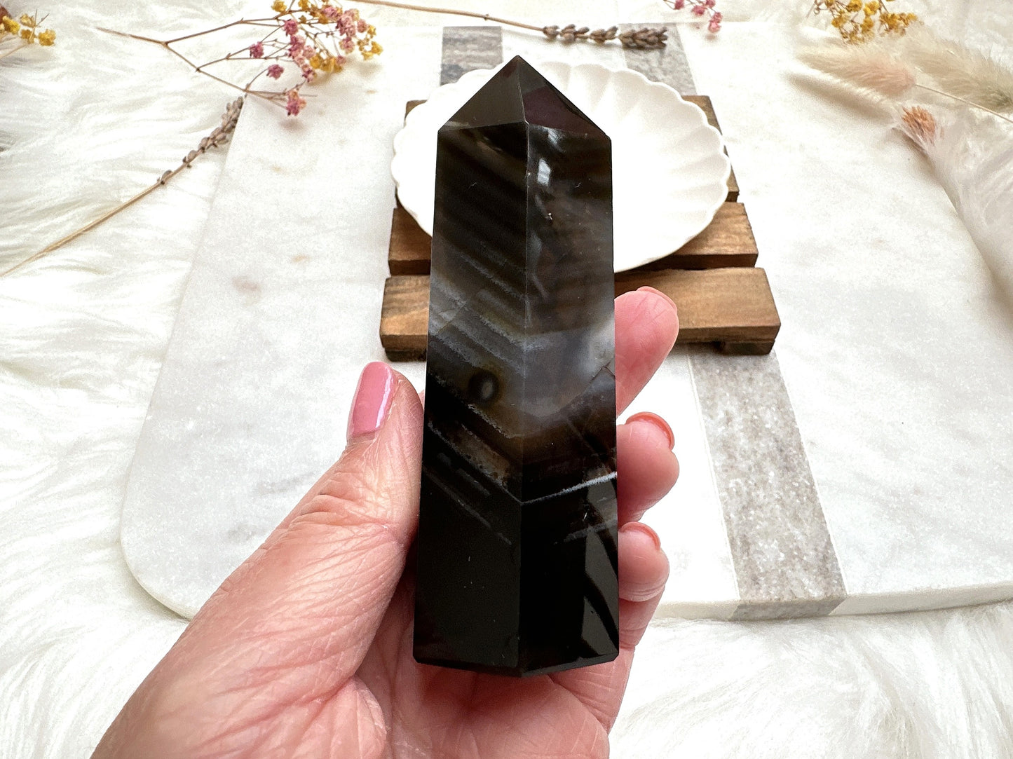 Black Agate Tower Obelisk