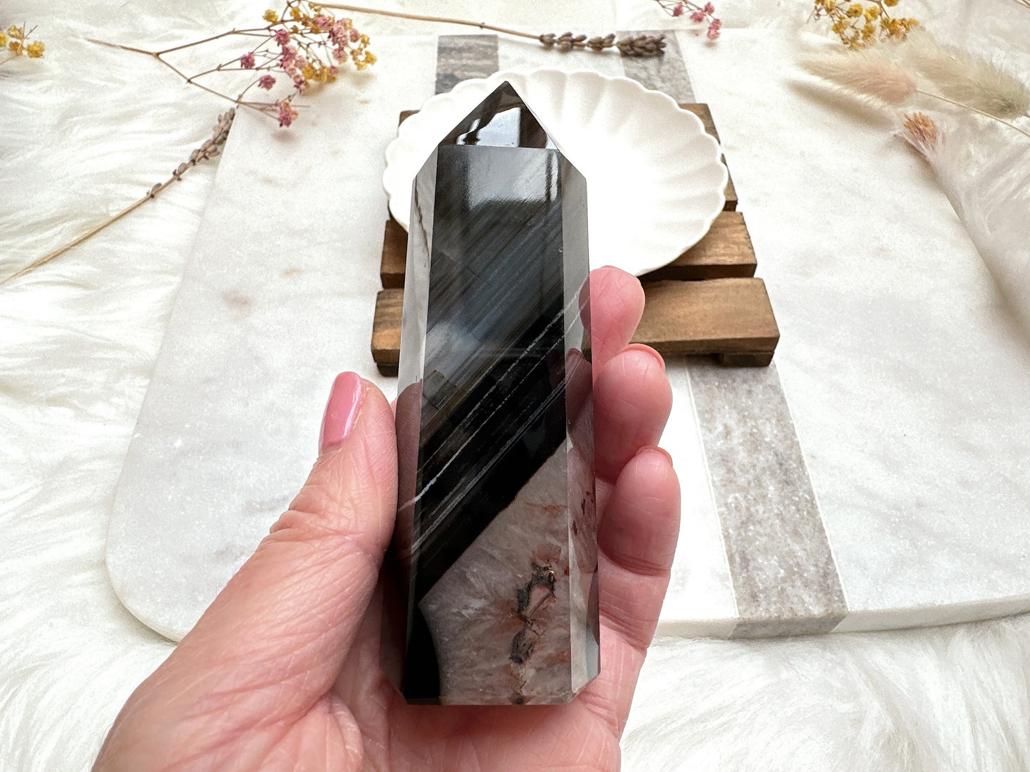 Black Agate Tower Obelisk