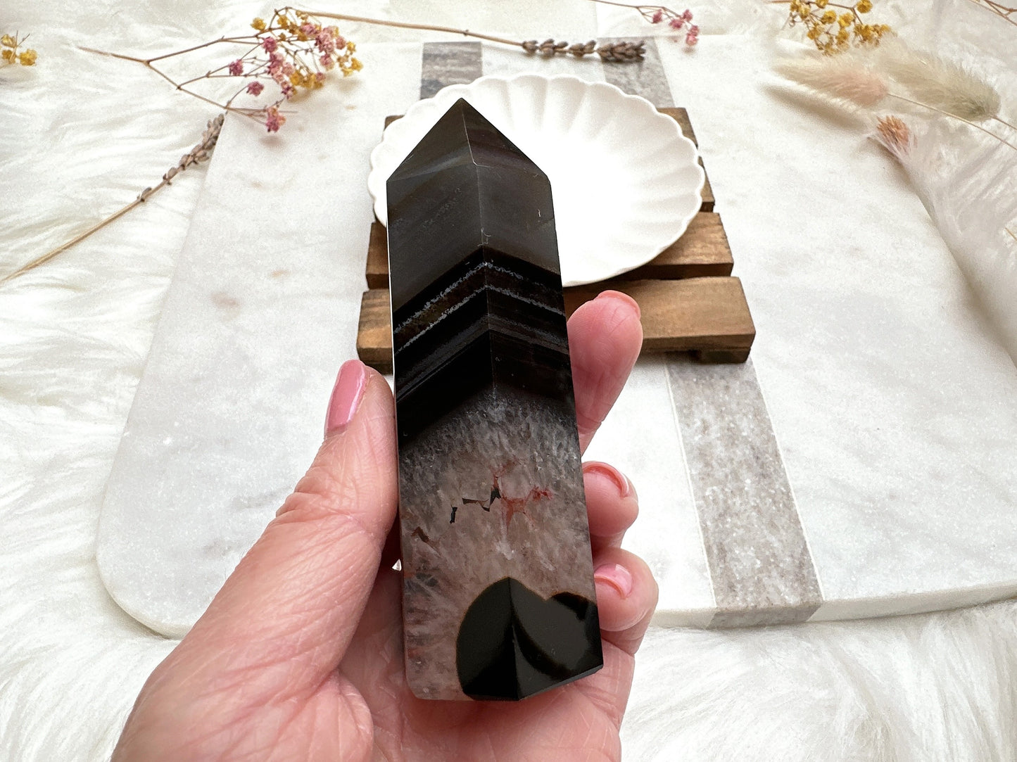 Black Agate Tower Obelisk