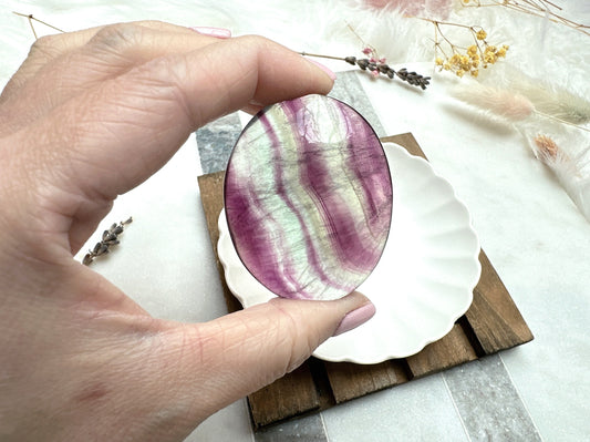 Candy Fluorite Palm Stone