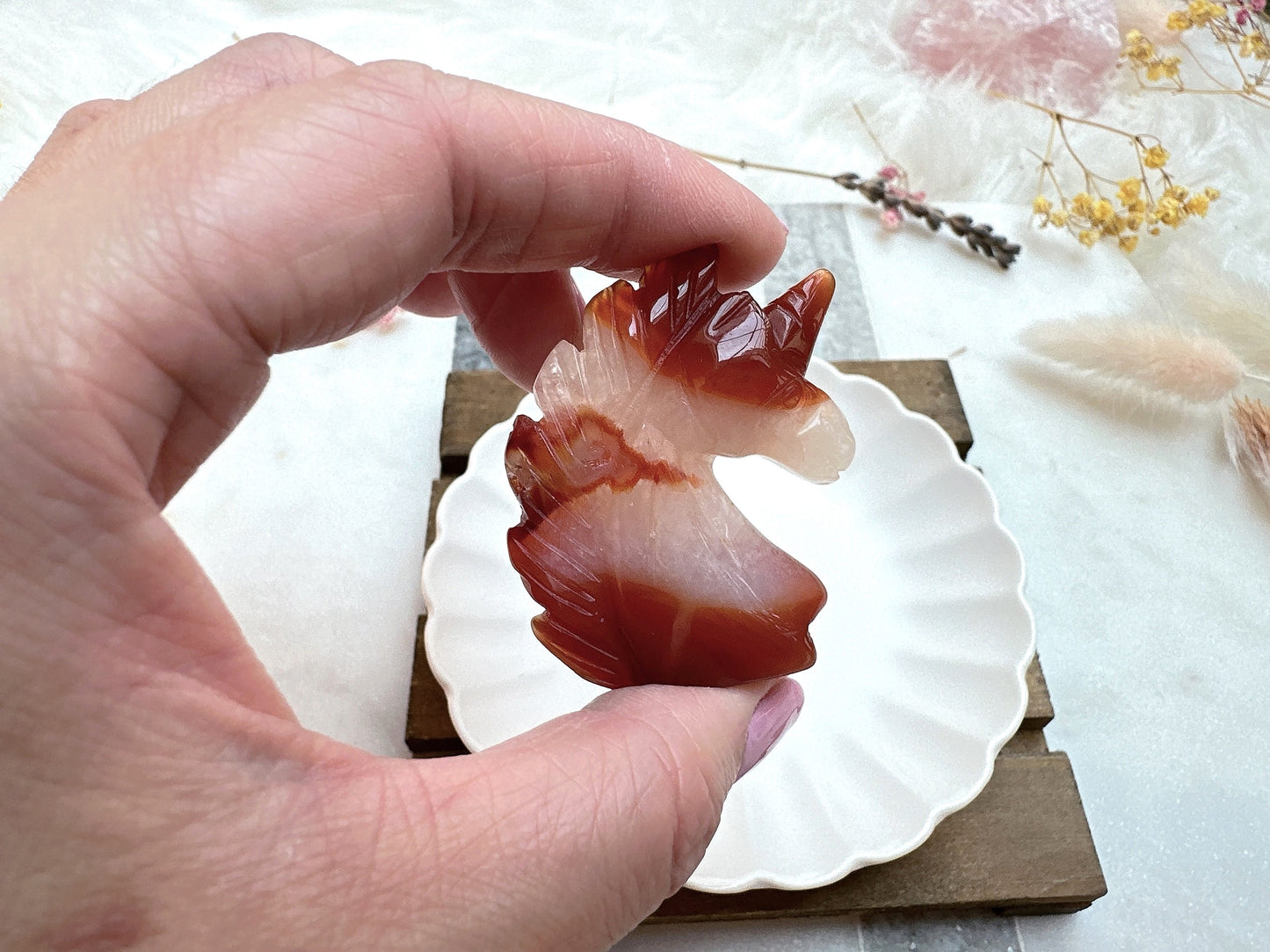 Small Carnelian Unicorn