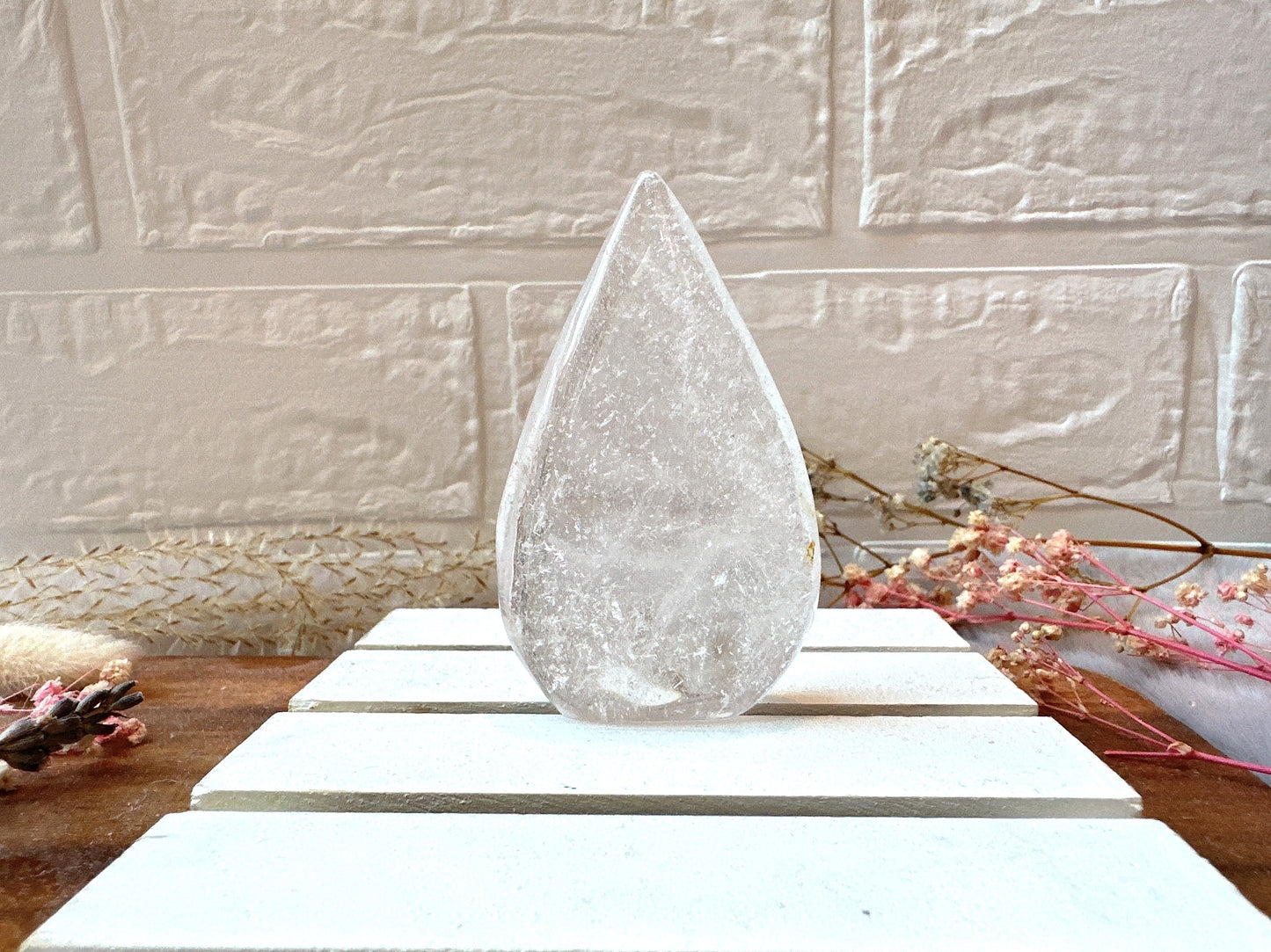 Small Clear Quartz Flame