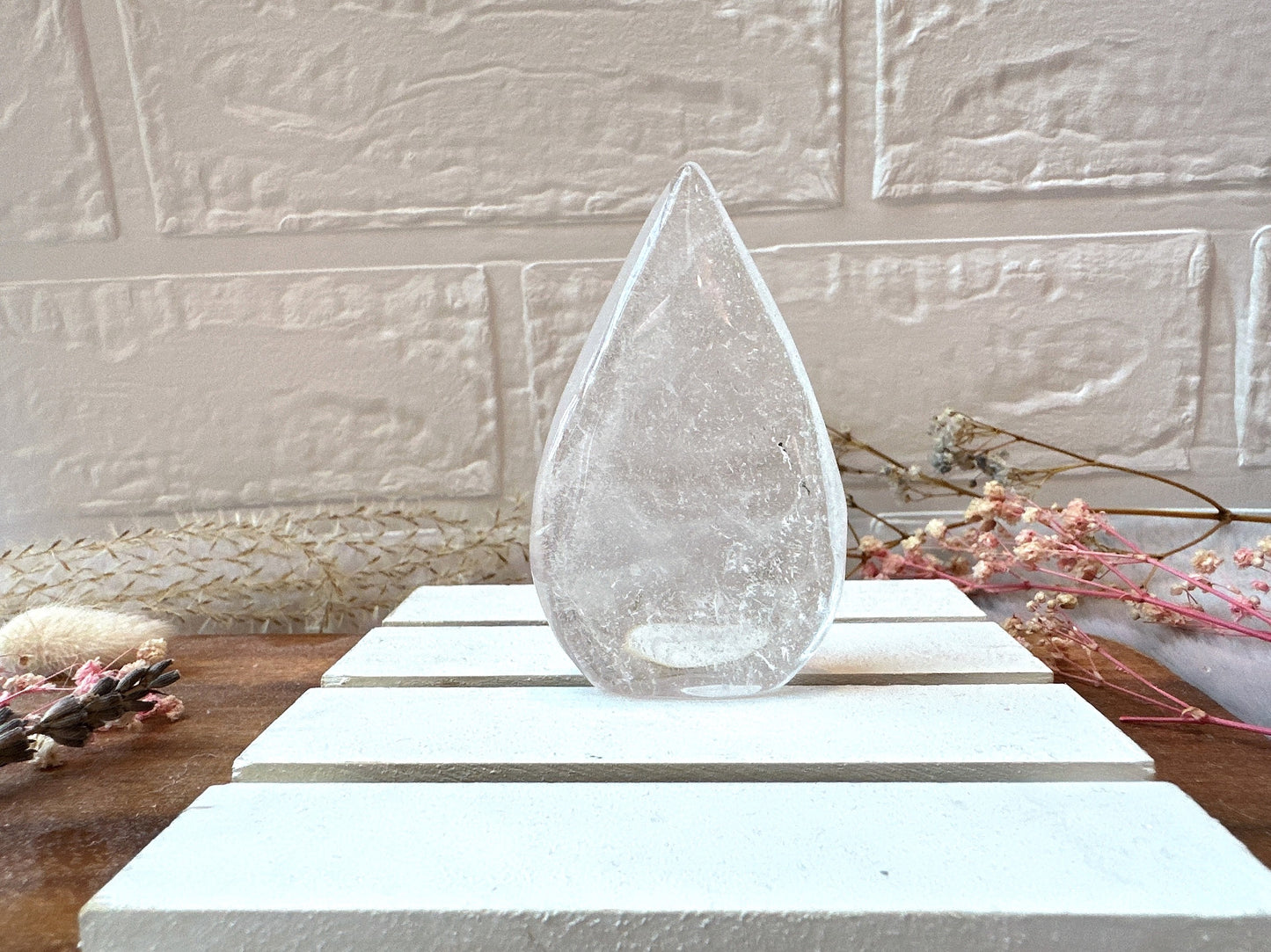 Small Clear Quartz Flame