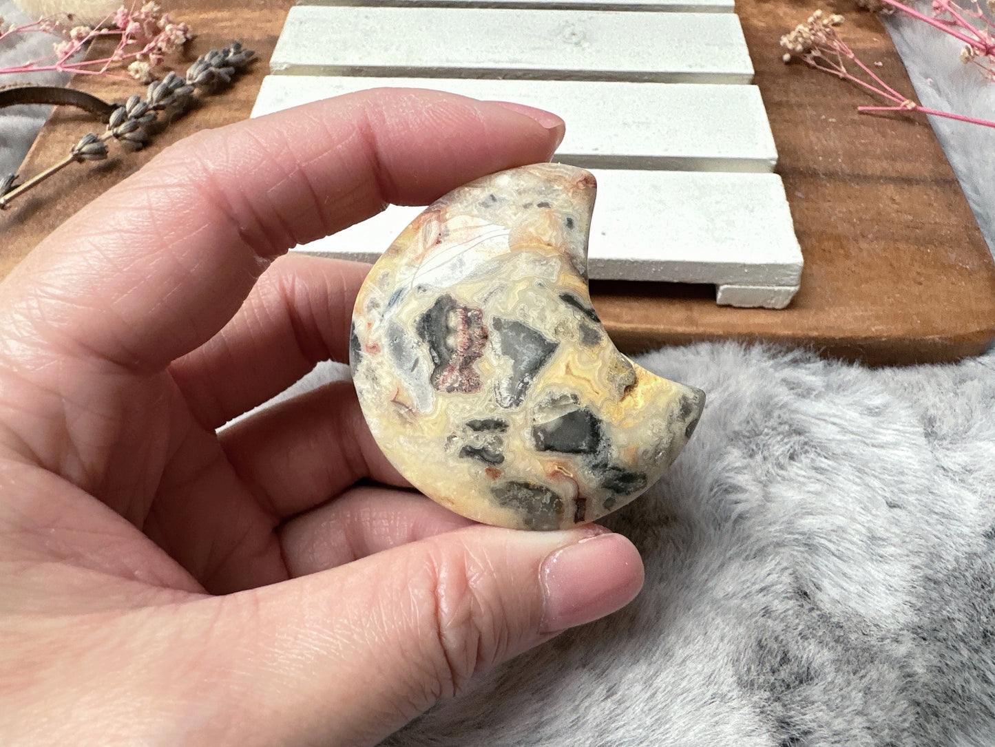 Crazy Lace Agate Moon