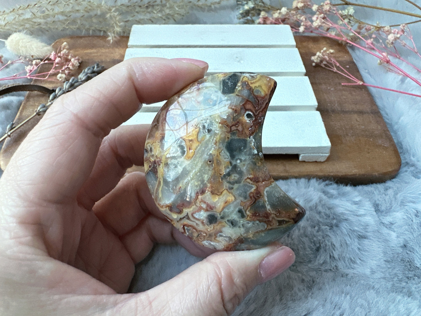 Crazy Lace Agate Moon