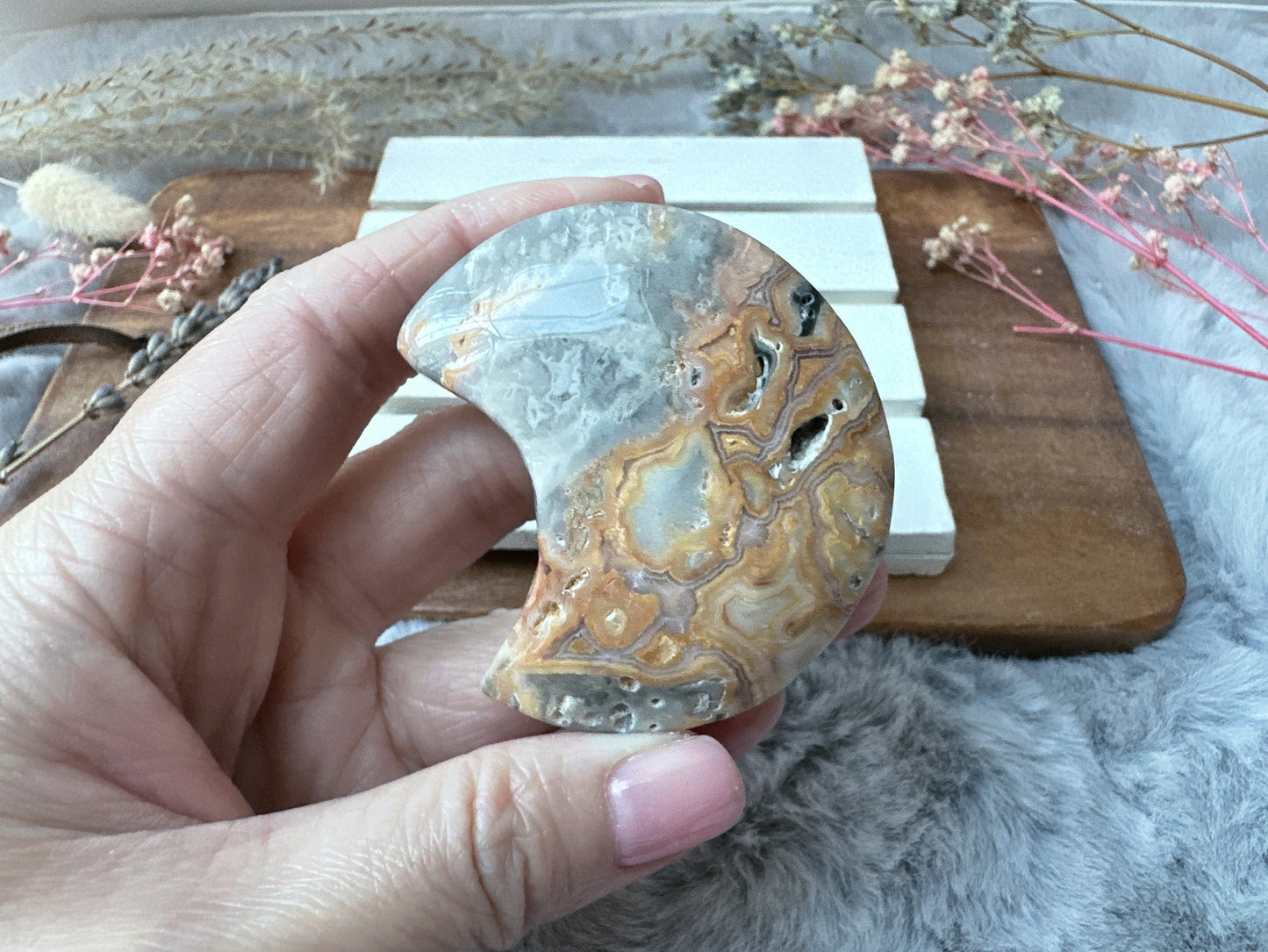 Crazy Lace Agate Moon