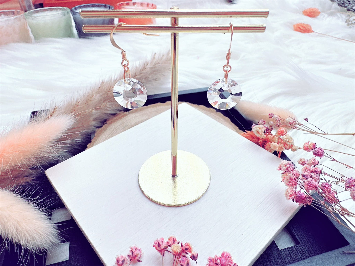 Crystal Sun Earrings