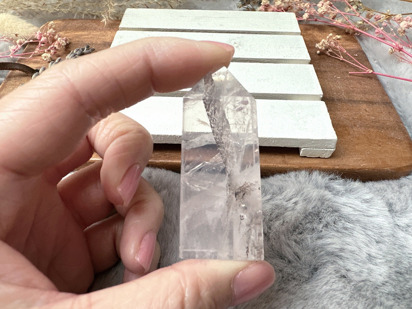 Mini Dendritic Quartz Tower Obelisk