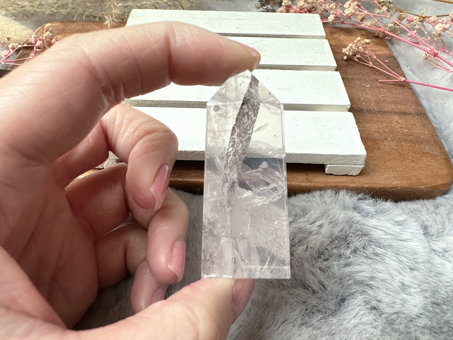 Mini Dendritic Quartz Tower Obelisk