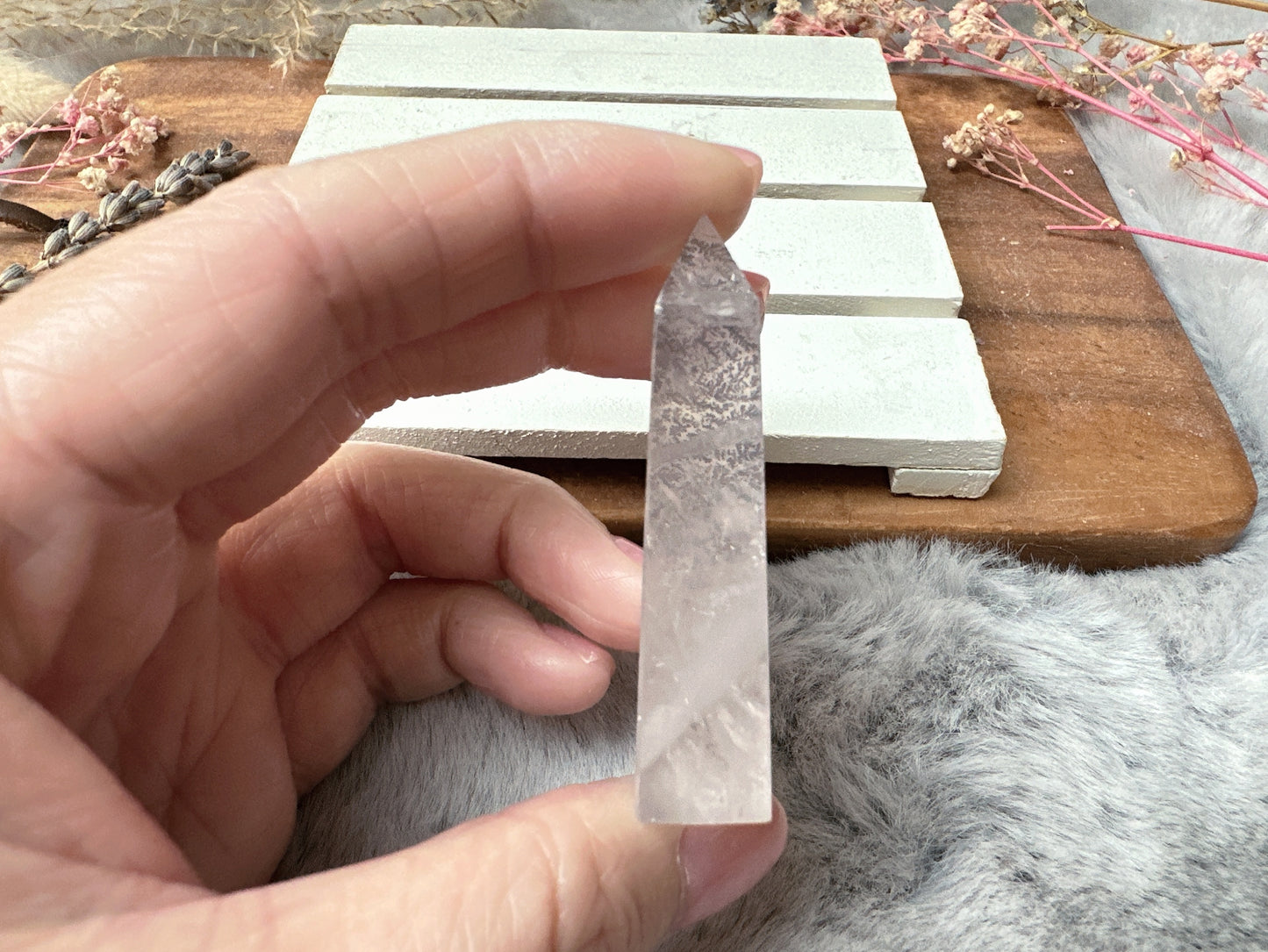 Mini Dendritic Quartz Tower Obelisk