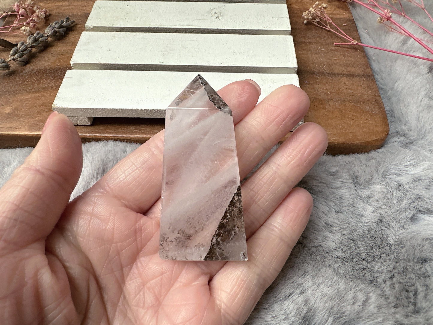 Mini Dendritic Quartz Tower Obelisk