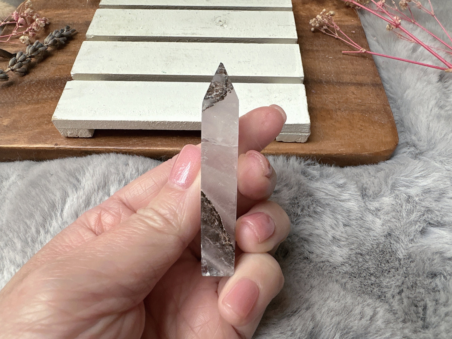 Mini Dendritic Quartz Tower Obelisk