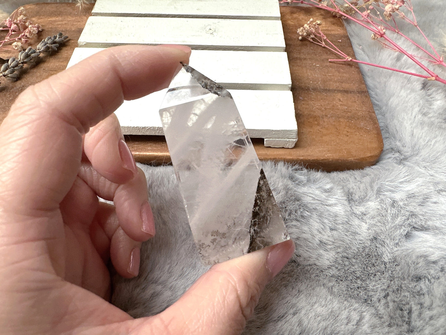 Mini Dendritic Quartz Tower Obelisk