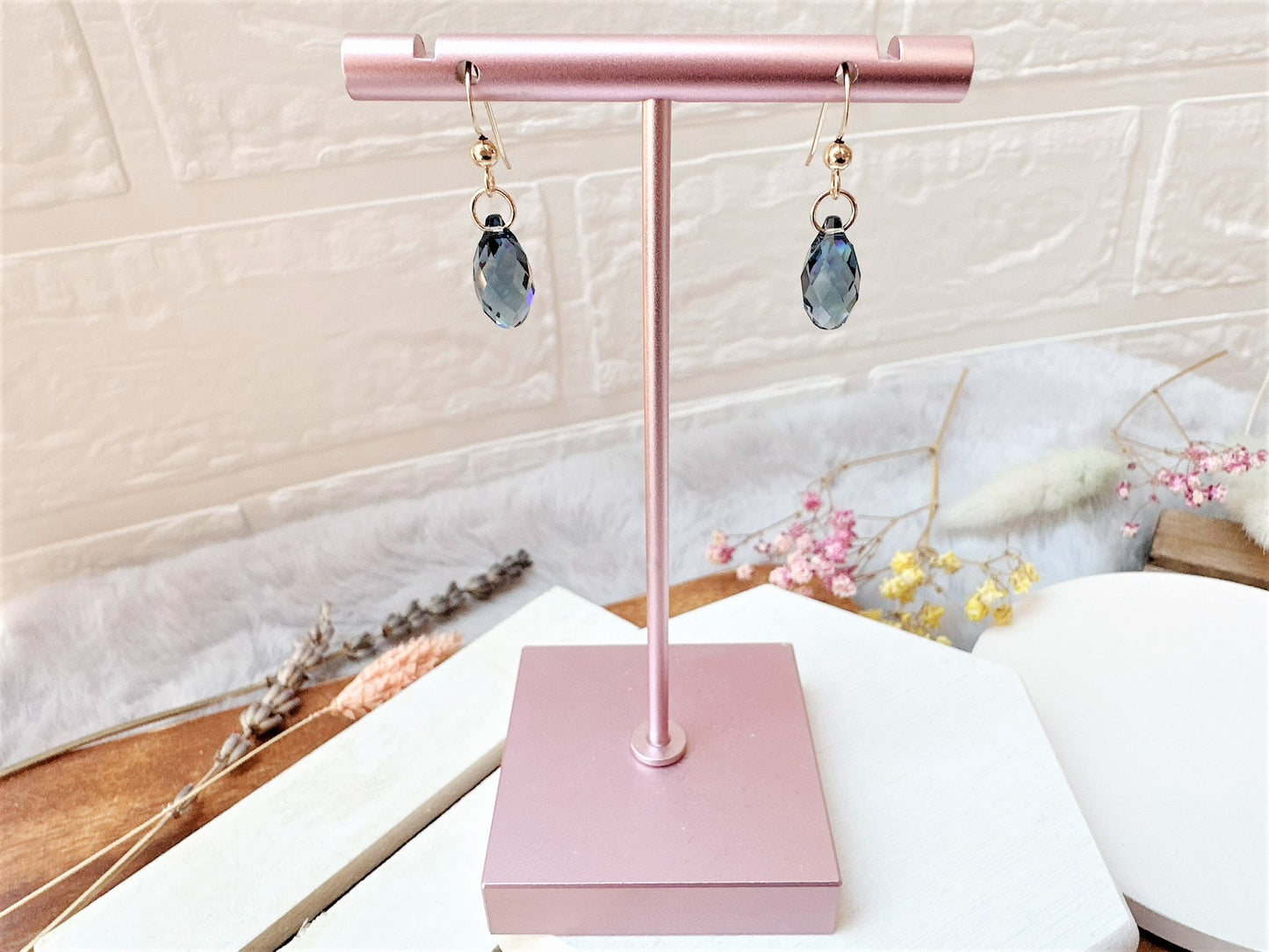 Crystal Briolette Earrings
