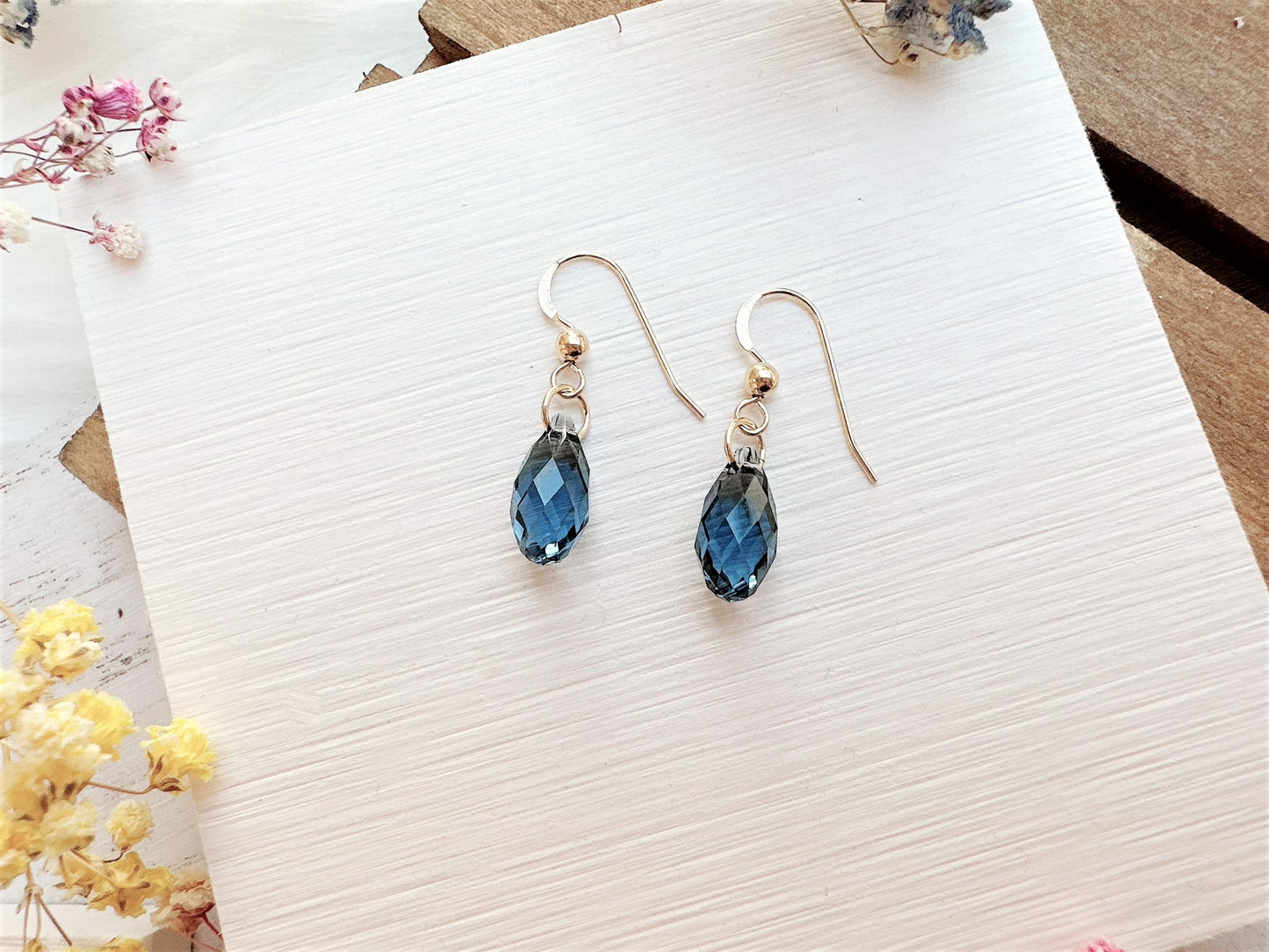 Crystal Briolette Earrings