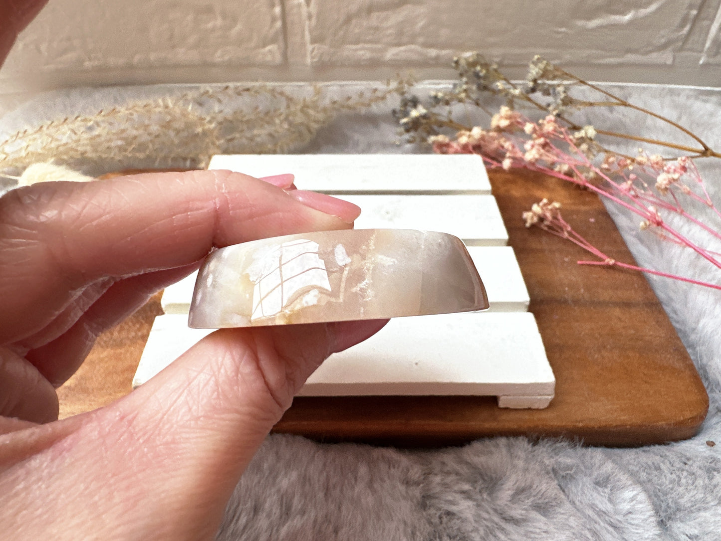 Mini Flower Agate Bowl/Dish