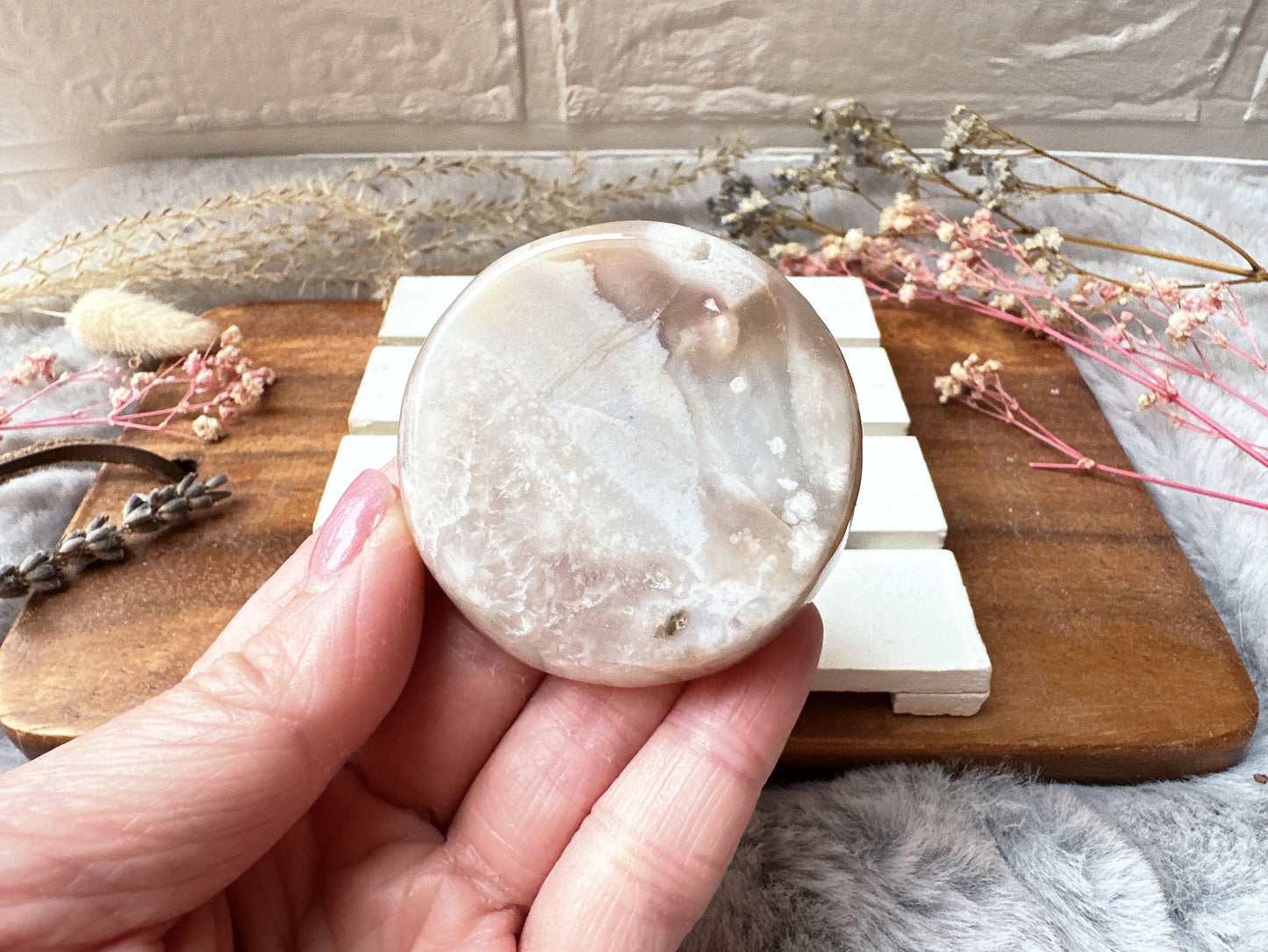 Mini Flower Agate Bowl/Dish