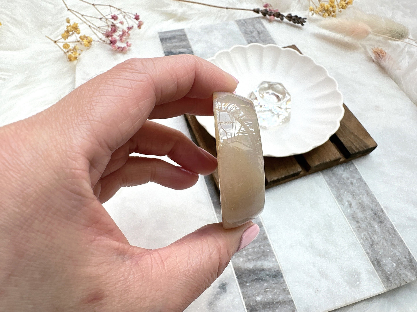 Mini Flower Agate Bowl/Dish