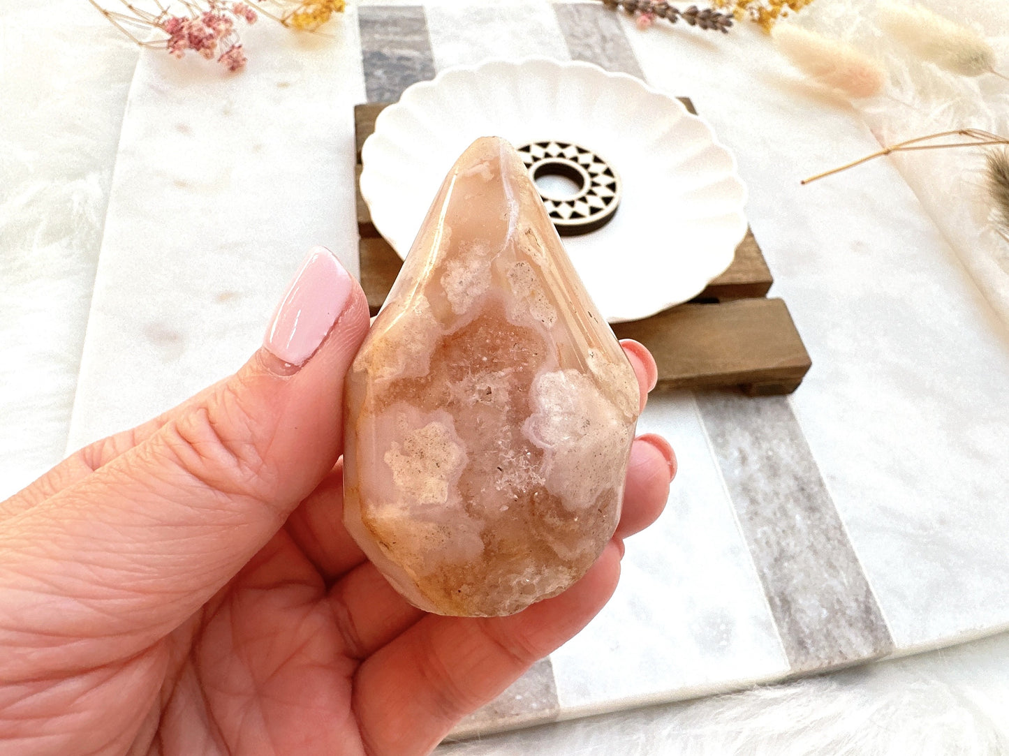 Small Flower Agate Flame