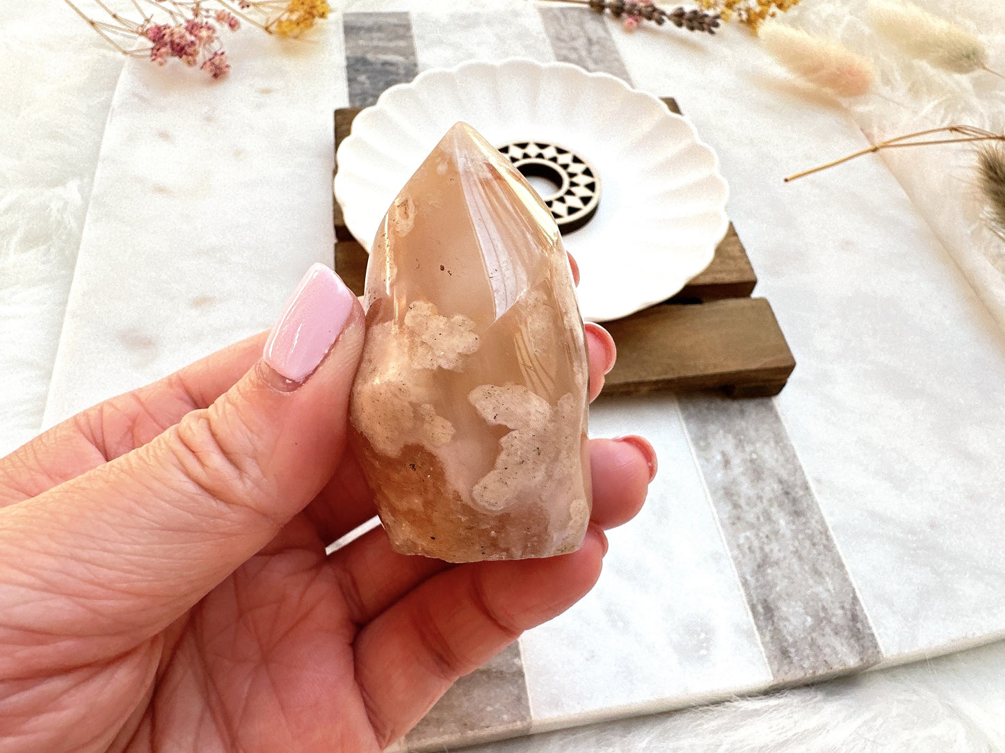 Small Flower Agate Flame