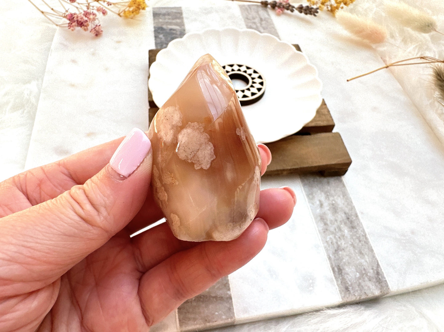 Small Flower Agate Flame