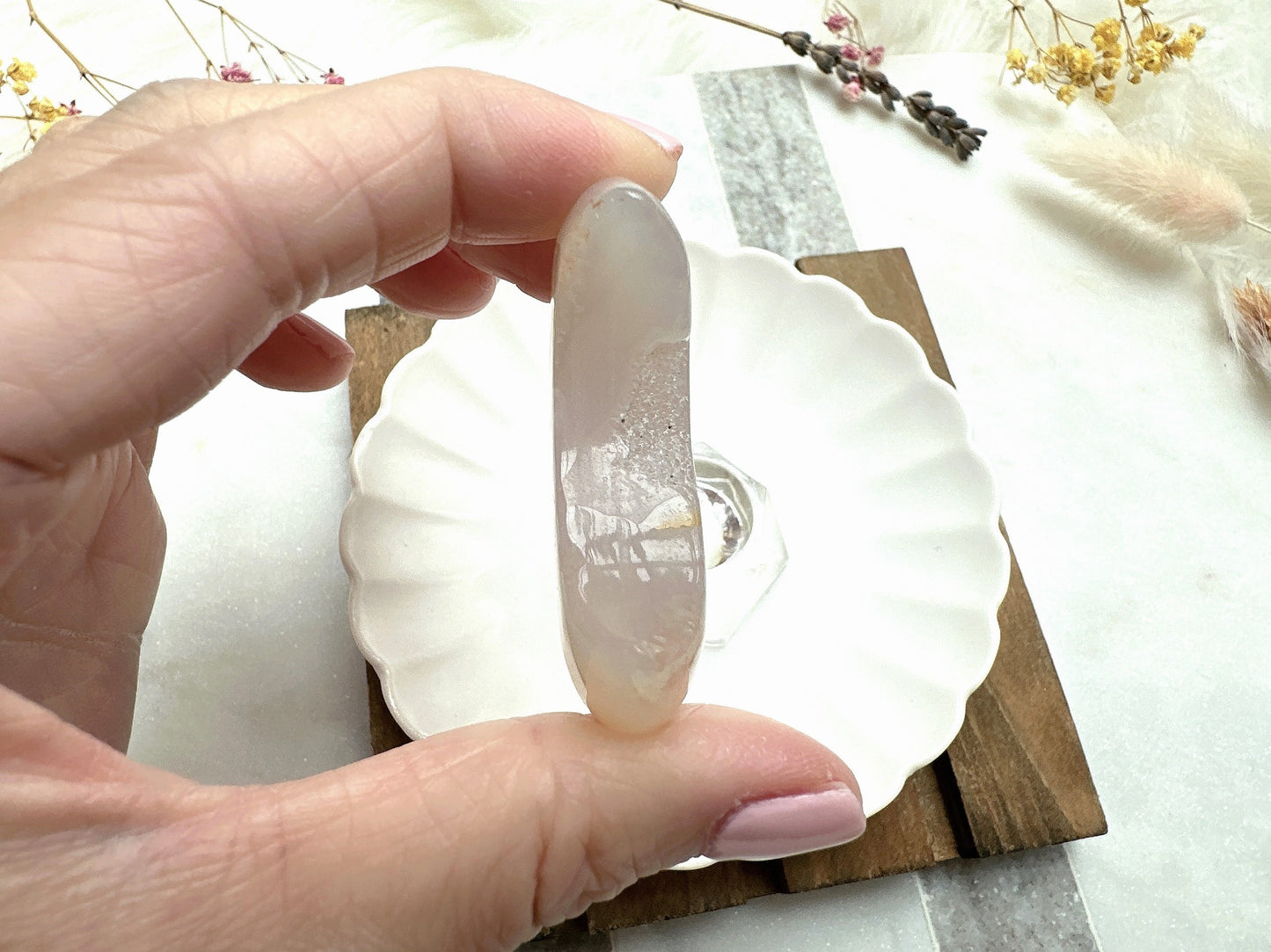 Flower Agate Moon