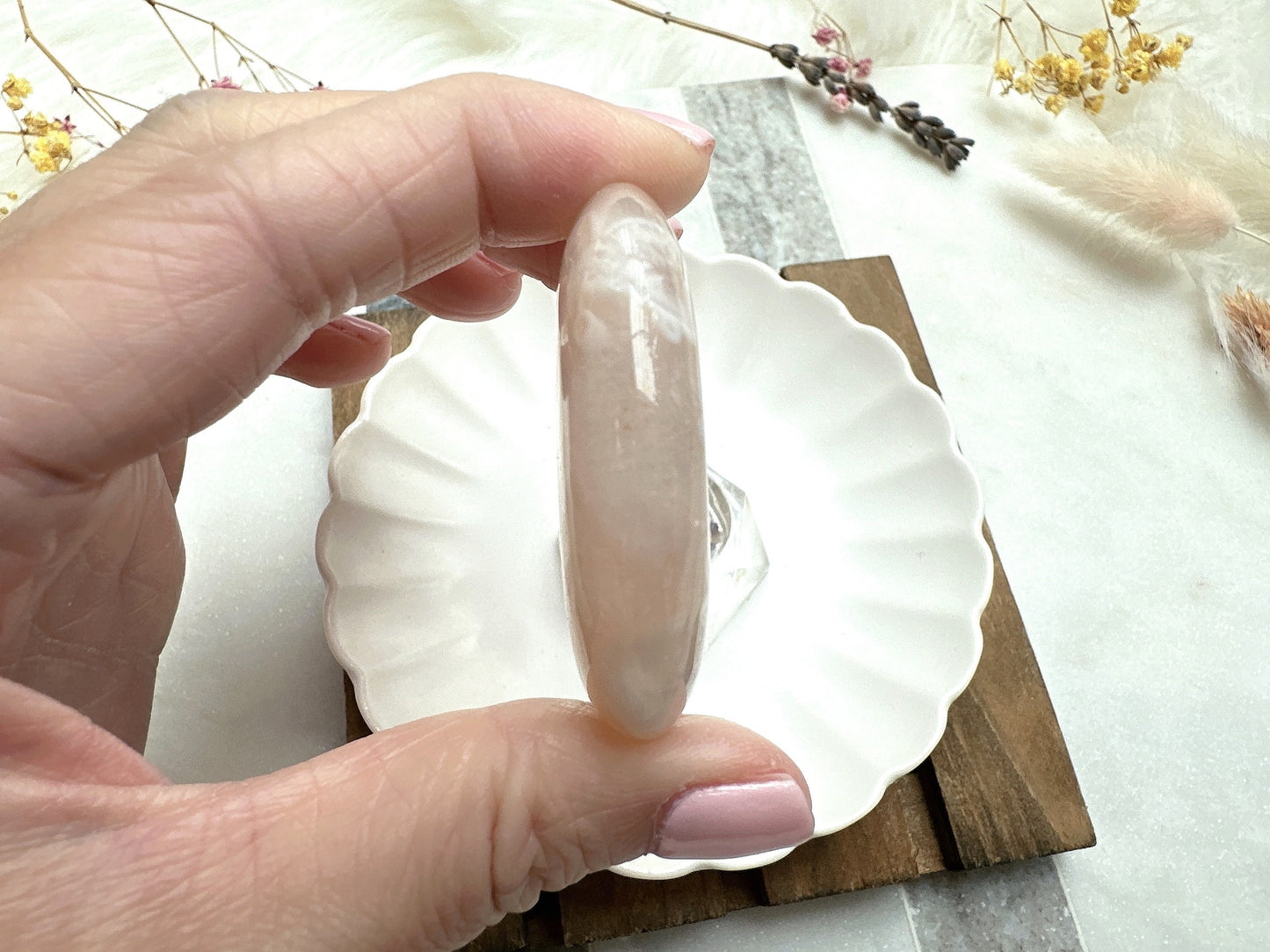 Flower Agate Moon