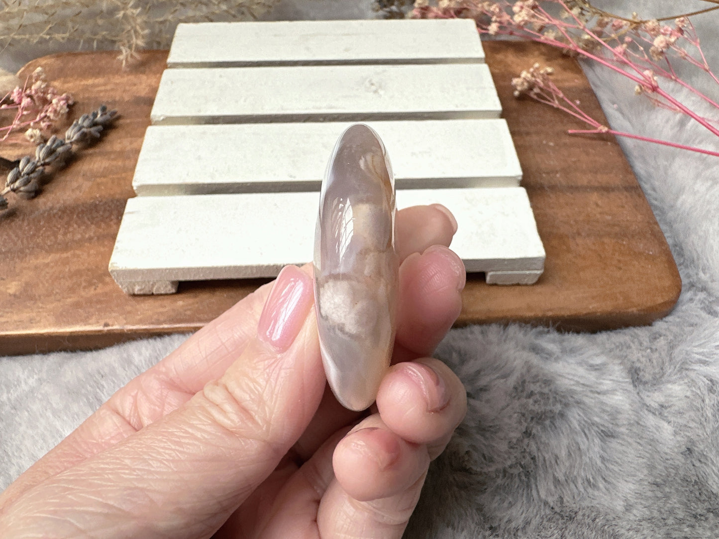 Flower Agate Moon