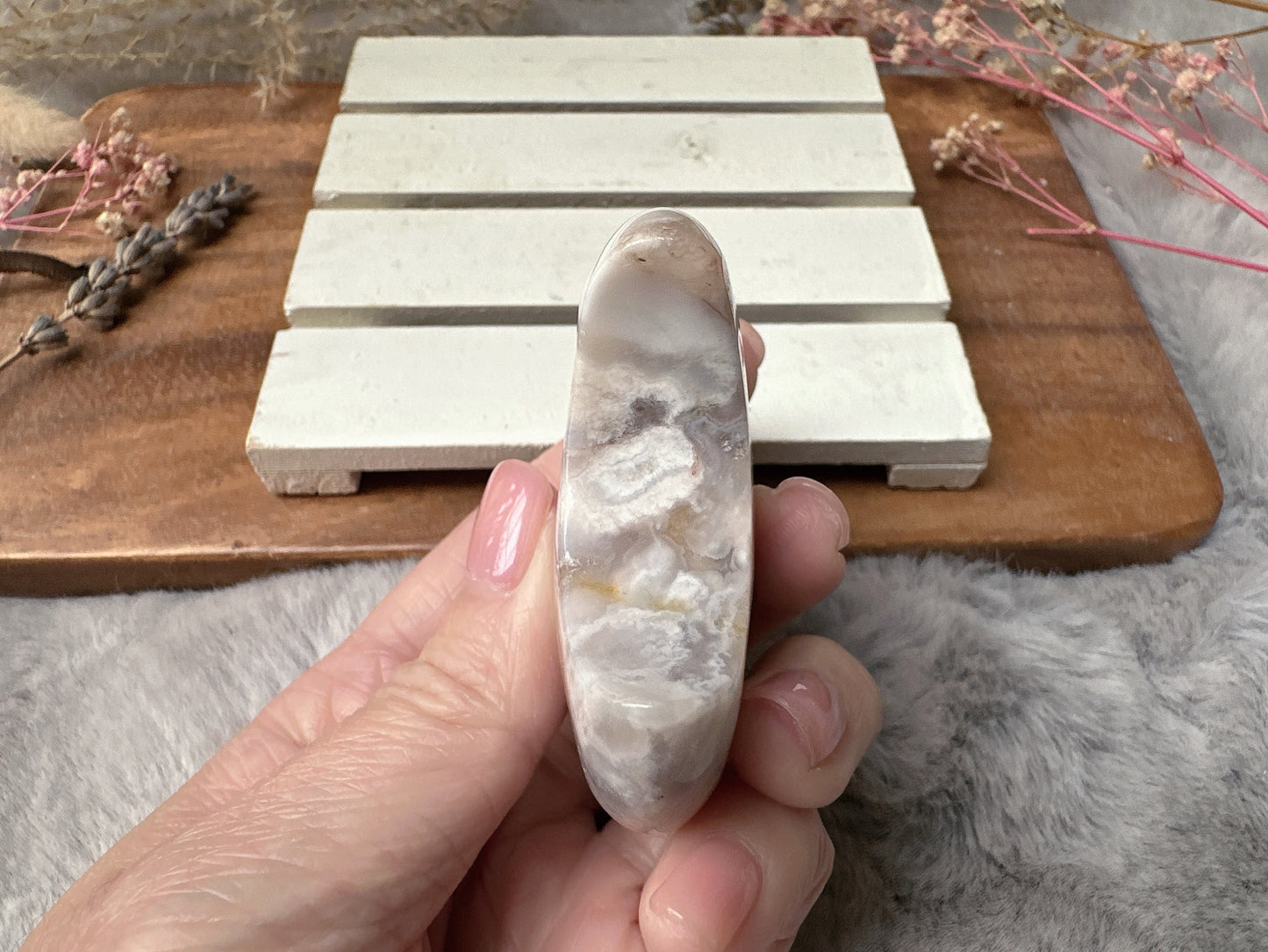 Flower Agate Moon