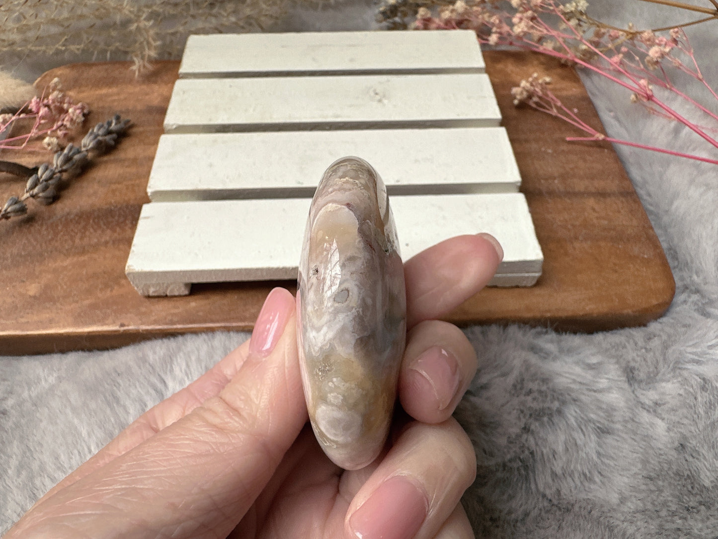 Flower Agate Moon