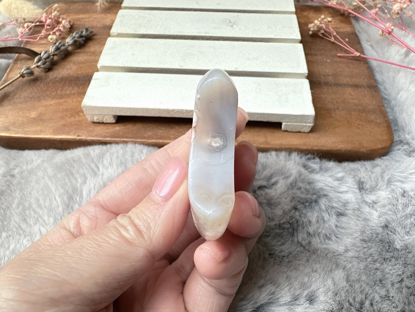 Flower Agate Moon