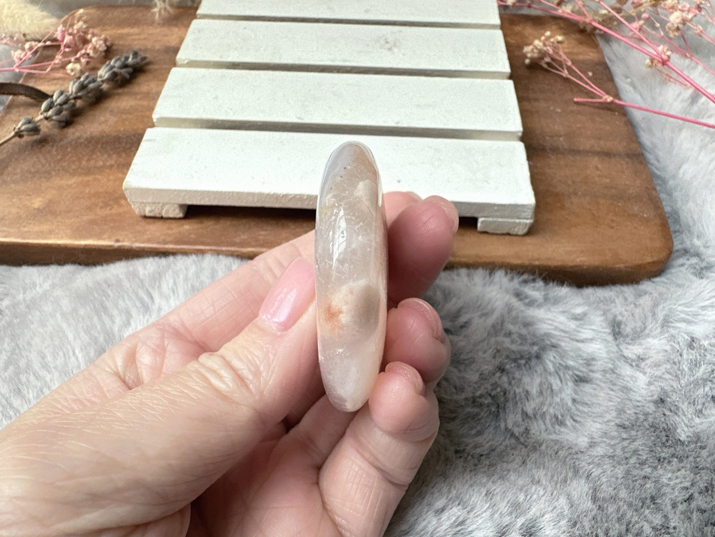 Flower Agate Moon