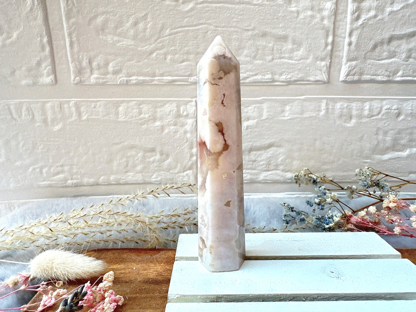 Small Flower Agate Tower (Imperfect)