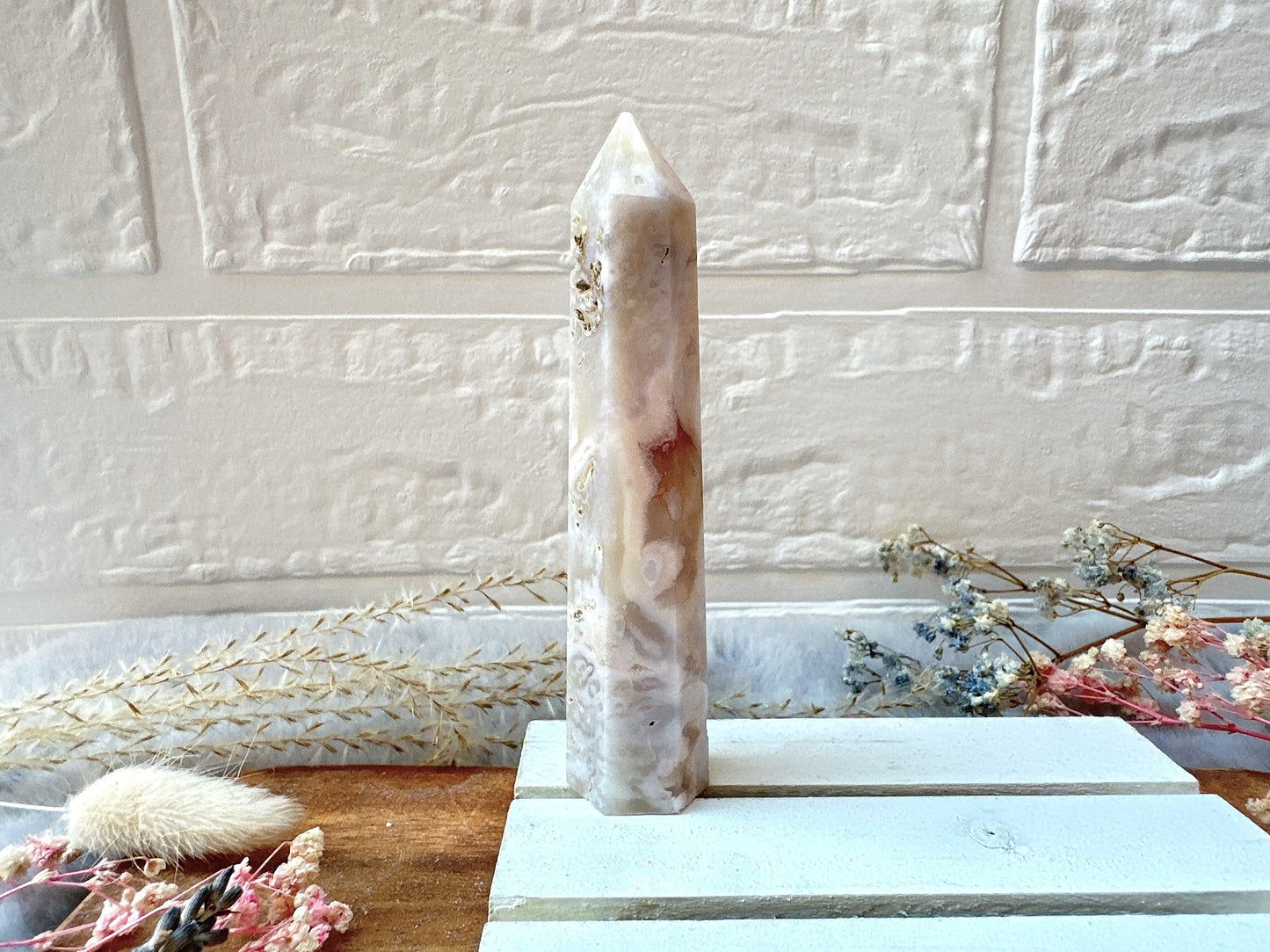Small Flower Agate Tower (Imperfect)