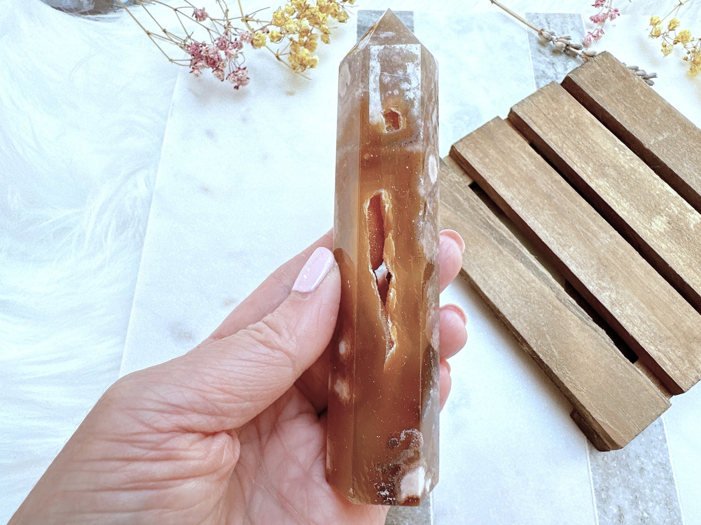 Flower Agate Tower Obelisk
