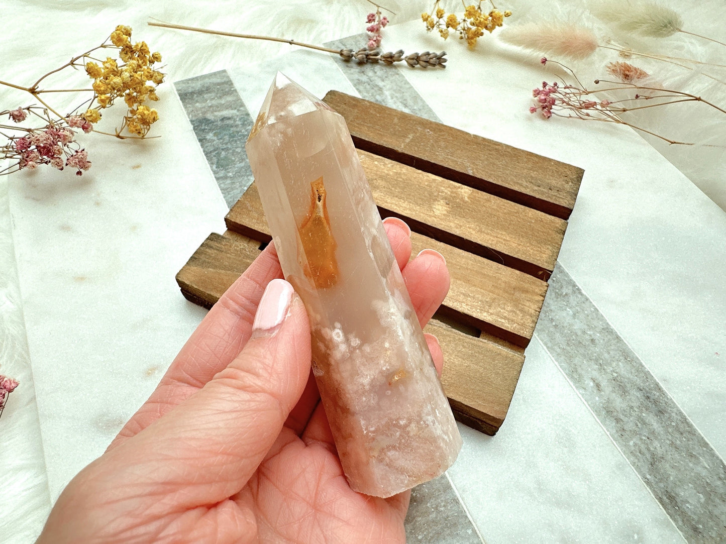 Flower Agate Tower Obelisk