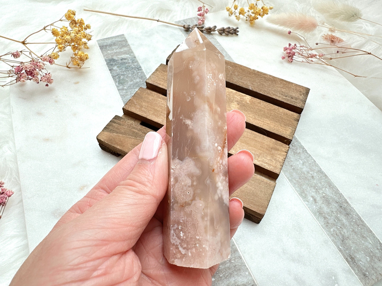 Flower Agate Tower Obelisk
