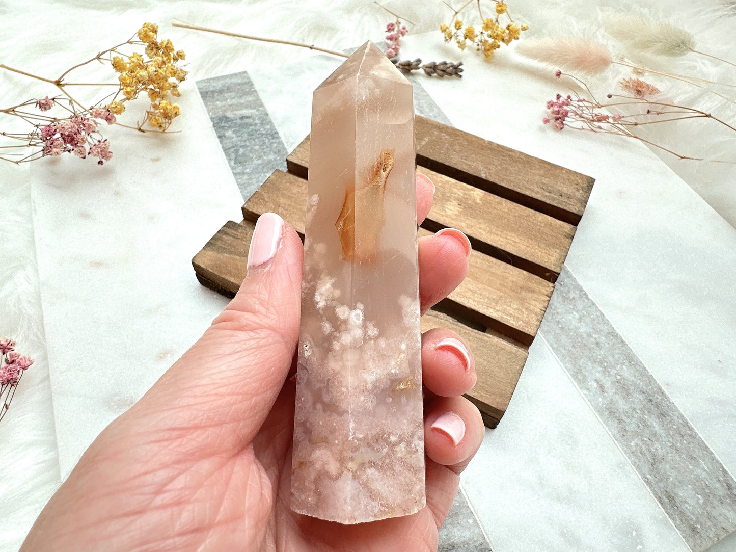 Flower Agate Tower Obelisk