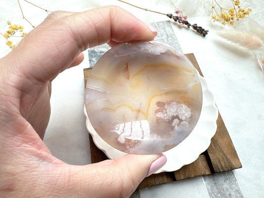 Mini Flower Agate Bowl/Dish