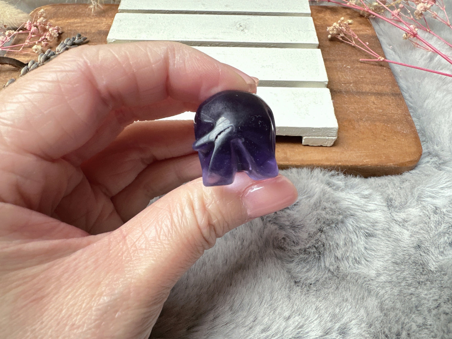 Small Candy Fluorite Elephant